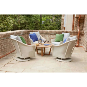 Lloyd Flanders Weekend Retreat Swivel Glider Lounge Chair-Charcoal 022