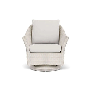 Lloyd Flanders Weekend Retreat Swivel Glider Lounge Chair-Denim Blue 040