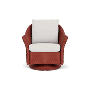 Lloyd Flanders Weekend Retreat Swivel Glider Lounge Chair-Antique White 071