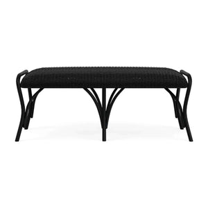 Lloyd Flanders All Seasons Settee Ottoman with Padded Seat