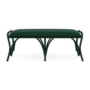 Lloyd Flanders All Seasons Settee Ottoman with Padded Seat