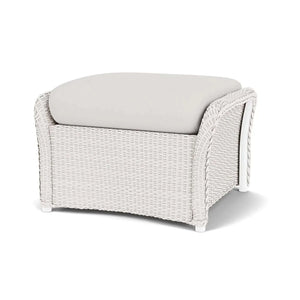 Lloyd Flanders Weekend Retreat Woven Ottoman-White 001