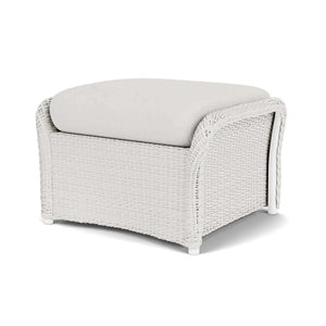 Lloyd Flanders Weekend Retreat Woven Ottoman-Matte White 004