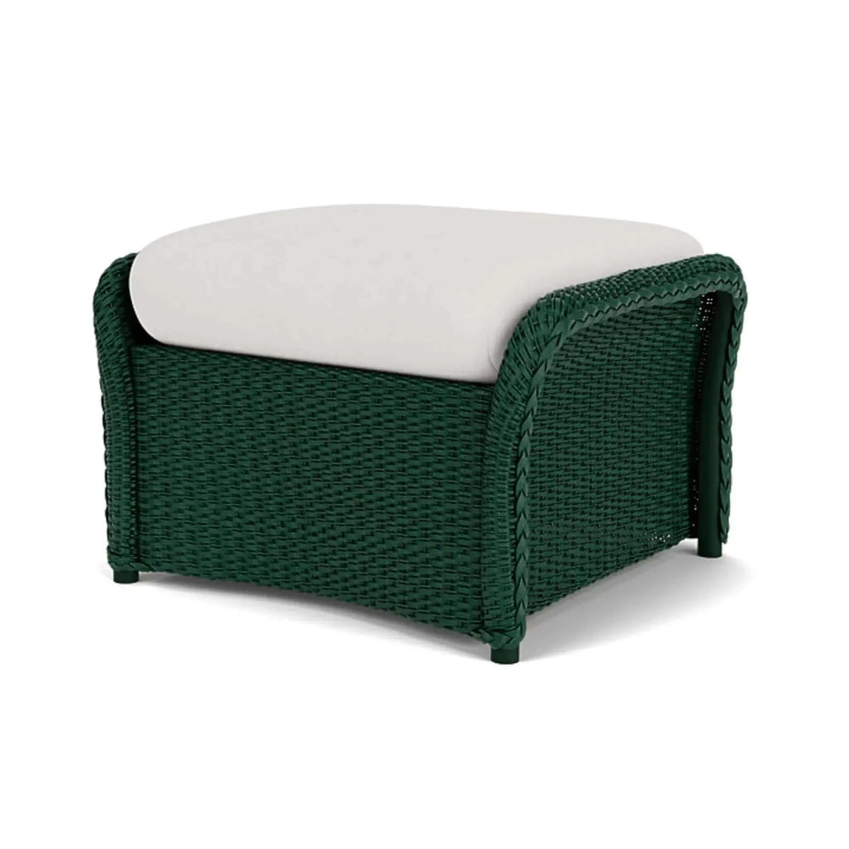 Lloyd Flanders Weekend Retreat Woven Ottoman-Woodland 025