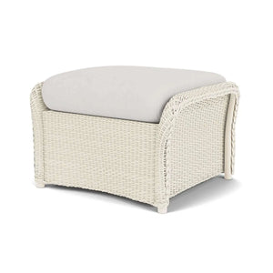 Lloyd Flanders Weekend Retreat Woven Ottoman-Ivory 046