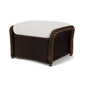 Lloyd Flanders Weekend Retreat Woven Ottoman-Mink 075