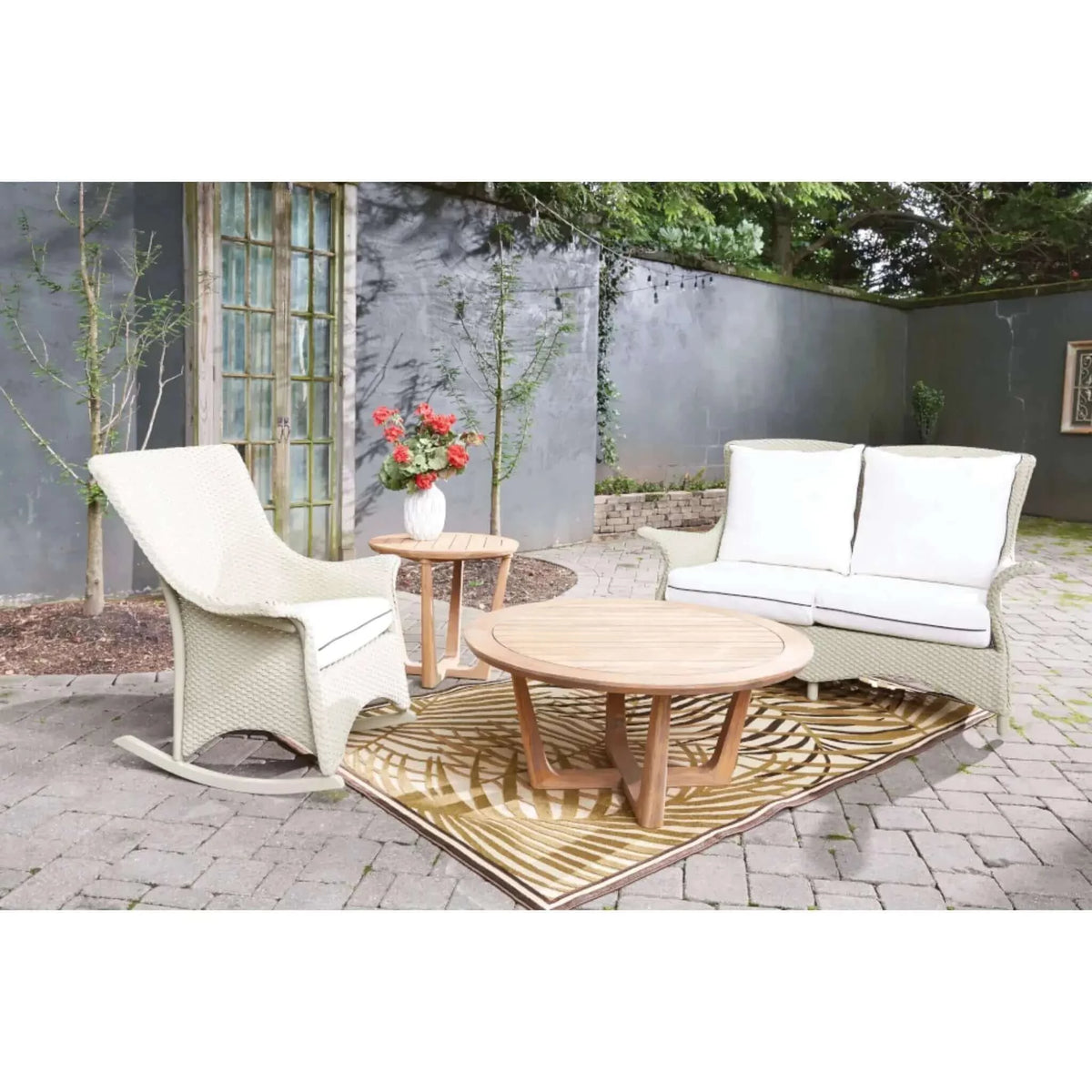 Lloyd Flanders Mandalay Porch Rocker-Ebony 013