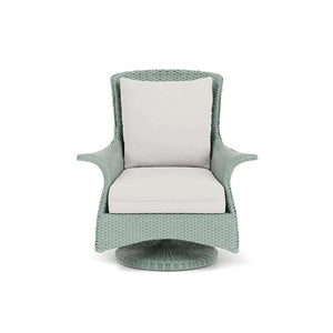 Lloyd Flanders Mandalay Swivel Rocker Lounge Chair-White 001