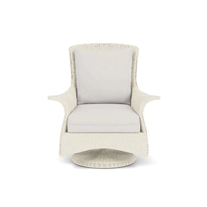 Lloyd Flanders Mandalay Swivel Rocker Lounge Chair-Matte White 004