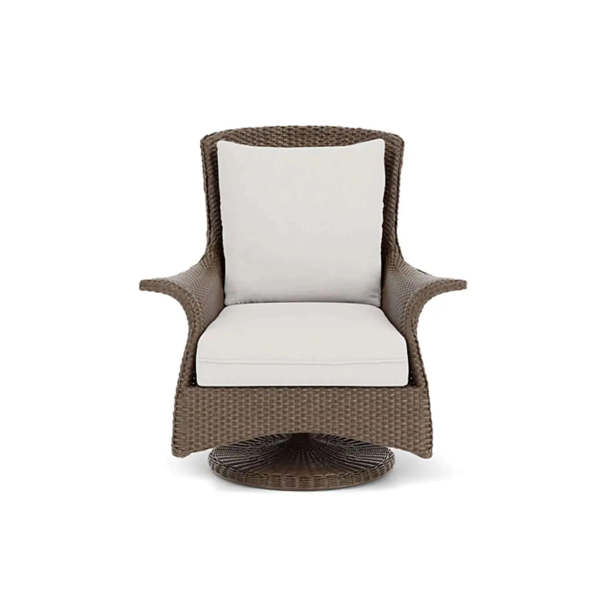 Lloyd Flanders Mandalay Swivel Rocker Lounge Chair-Fawn 005