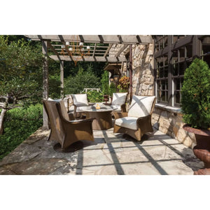 Lloyd Flanders Mandalay Swivel Rocker Lounge Chair-Charcoal 022