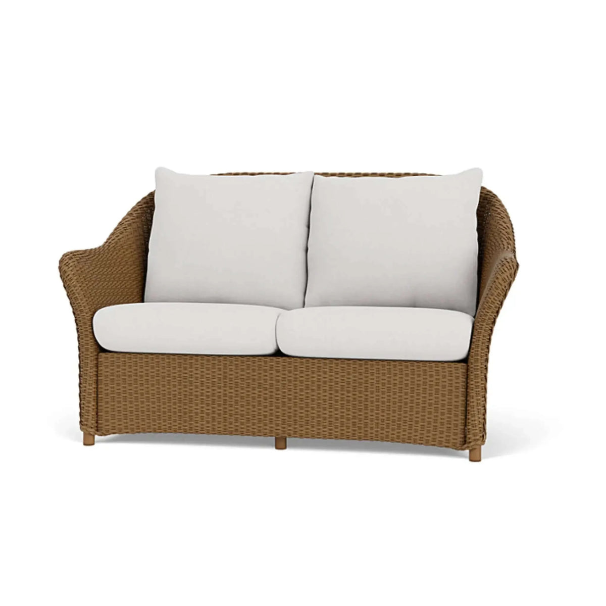 Lloyd Flanders Weekend Retreat Loveseat-Matte White 004