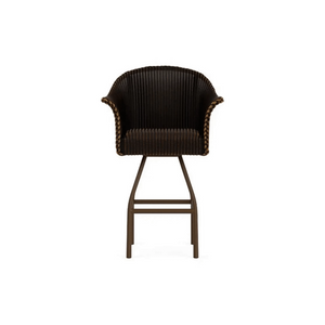Lloyd Flanders All Seasons Swivel Bar Stool with Padded Seat