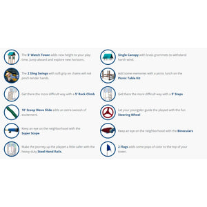 PlayMor Family Space Saver Swing Set-