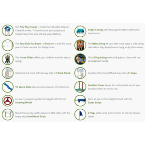 PlayMor Jolly Retreat Swing Set-