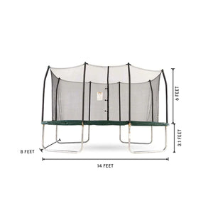 Skywalker Trampolines Rectangle Trampoline 14' x 8' - Green-