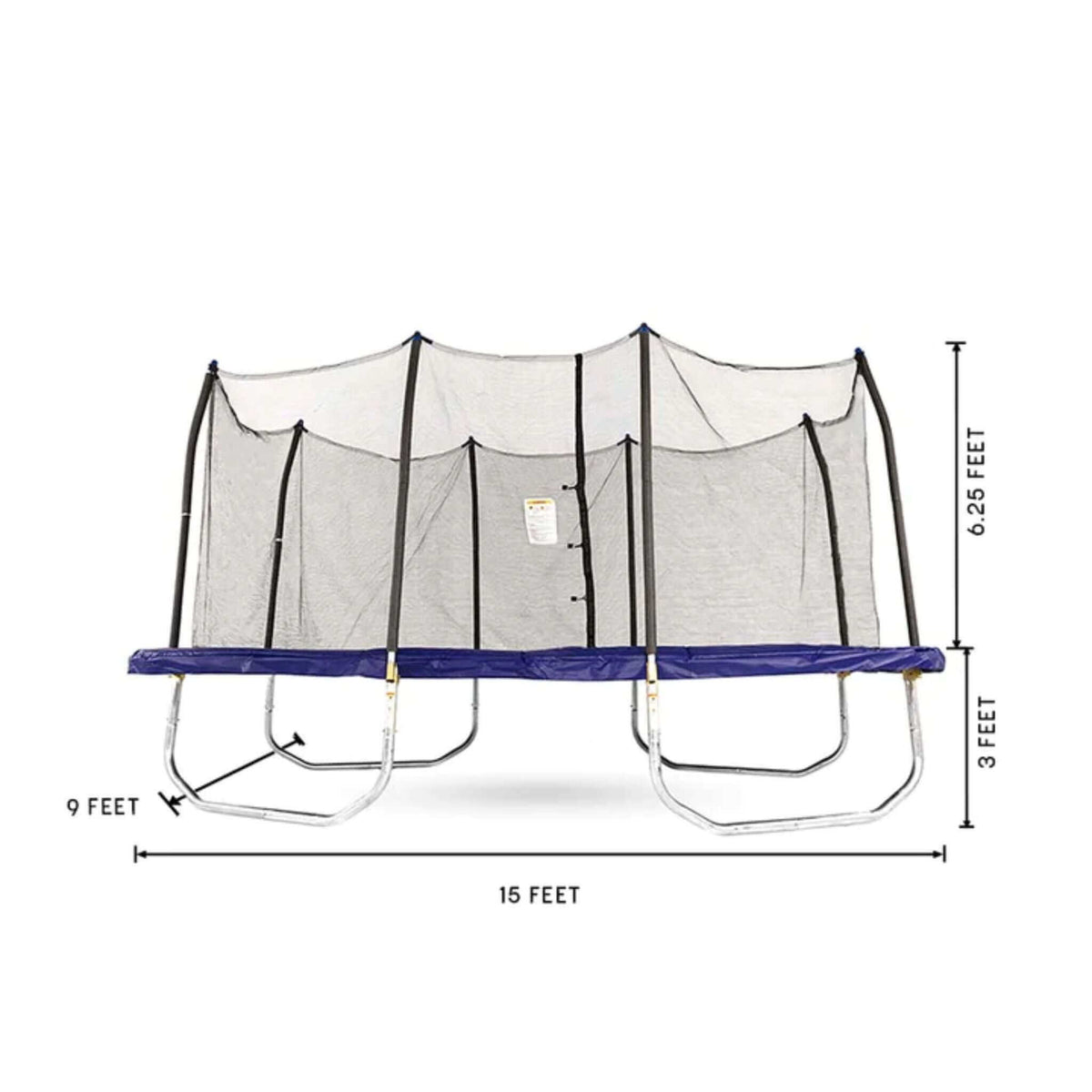 Skywalker Trampolines Rectangle Trampoline 15' x 9' - Blue-