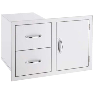 Summerset 33" Stainless Steel 2-Drawer & Access Door Combo-