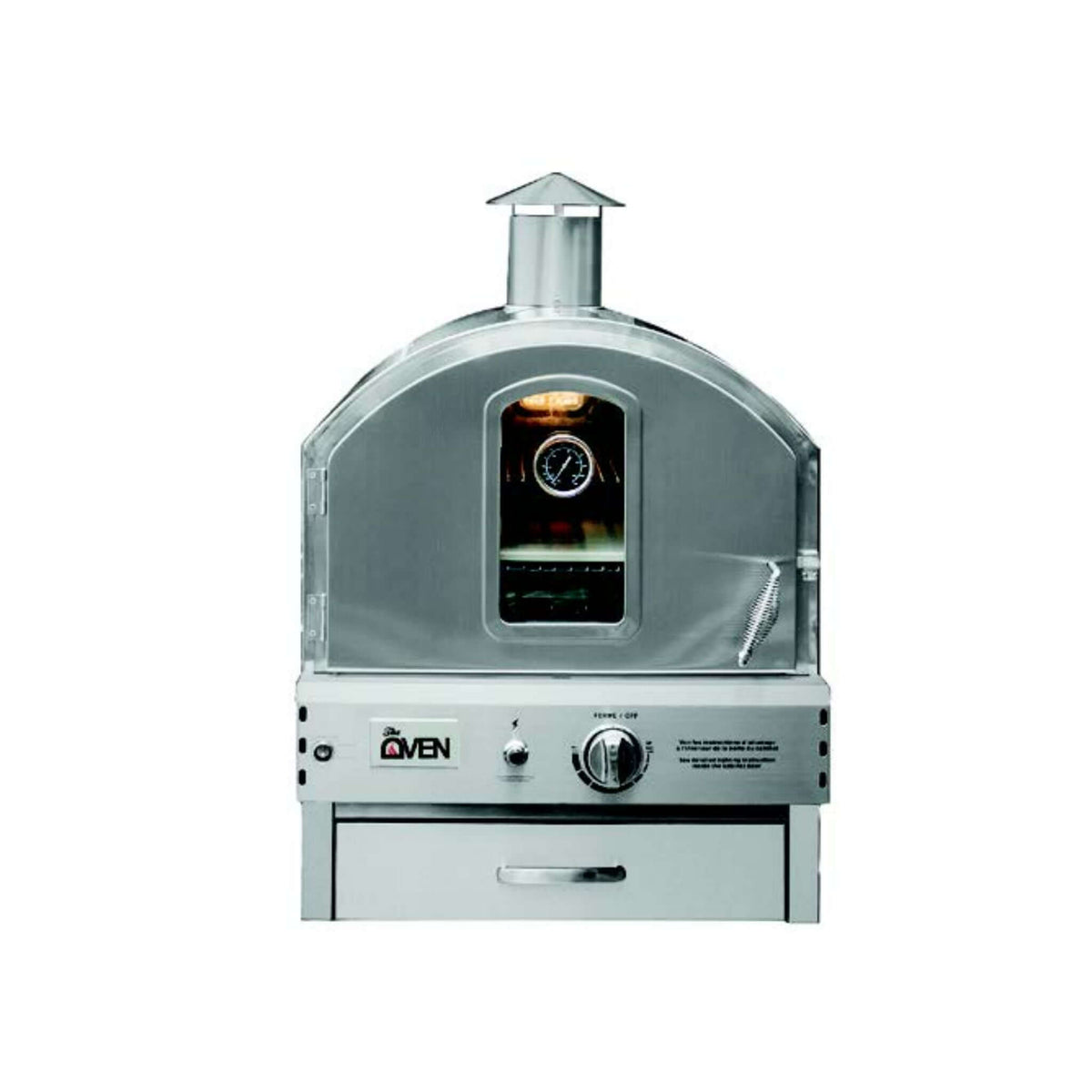 Summerset Built-In Countertop Outdoor Pizza Oven-Natural Gas