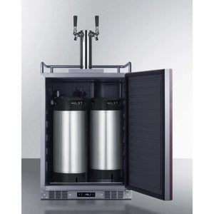 Summit 24" Wide Built-In Nitro/Cold Brew Coffee Kegerator-