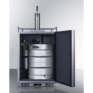 Summit 24" Wide Built-In Kegerator - Panel Ready-Dual Tap