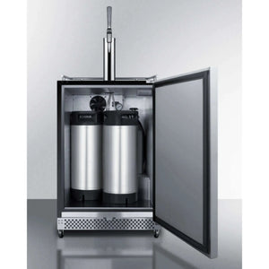 Summit 24" Wide Built-In Outdoor Nitro Coffee Kegerator-