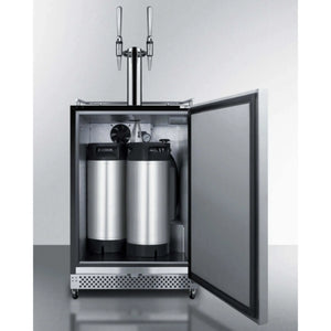 Summit 24" Wide Built-In Outdoor Nitro Coffee Kegerator-