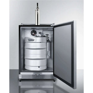 Summit 24" Wide Built-In Outdoor Kegerator with TapLocks-Dual Tap