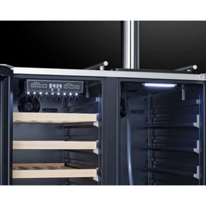 Summit 30" Wide Built-In Combination Wine Cellar/Kegerator-