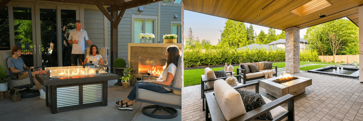 Can You Put A Fire Pit Table Under A Covered Patio?