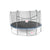Skywalker Trampolines 15' x 13' Oval Trampoline with Kickback and Bounceback Accessories - Navy