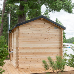 Dundalk LeisureCraft CT Canadian Georgian Cabin Sauna with Porch