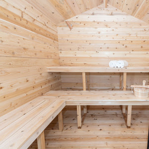 Dundalk LeisureCraft CT Canadian Georgian Cabin Sauna with Porch