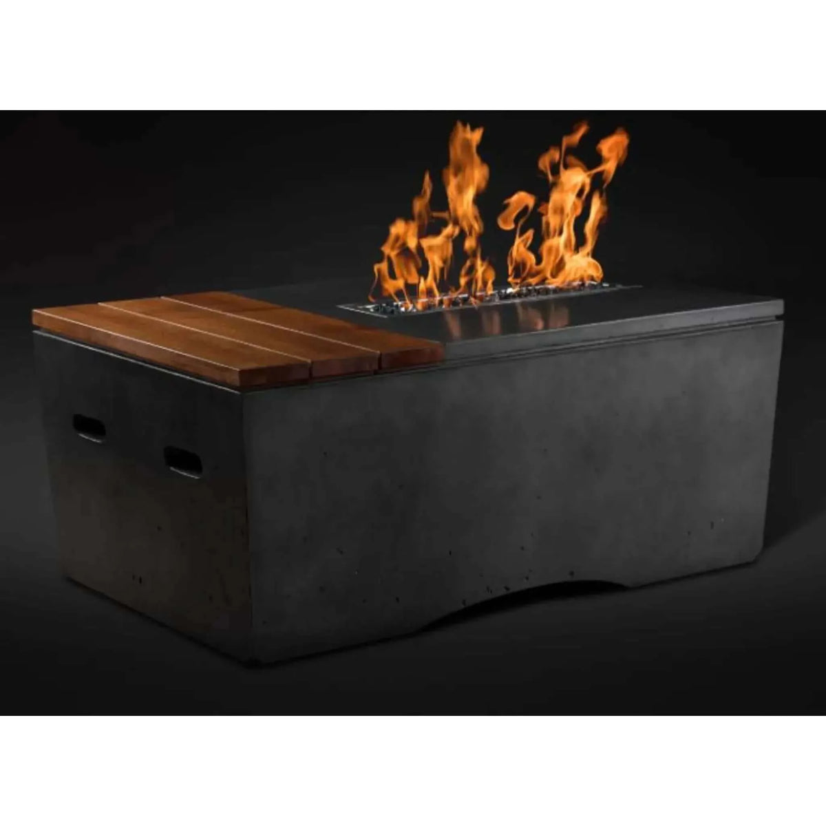 Slick Rock Concrete Oasis Fire Table Rectangle