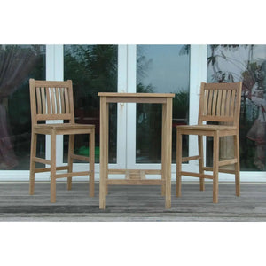 Anderson Teak Bahama Avalon 3-Pieces Square Bar Set