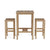 Anderson Teak Bahama Montego 3-Pieces Square Bar Set