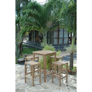 Anderson Teak Bahama Montego 5-Pieces Square Bar Set