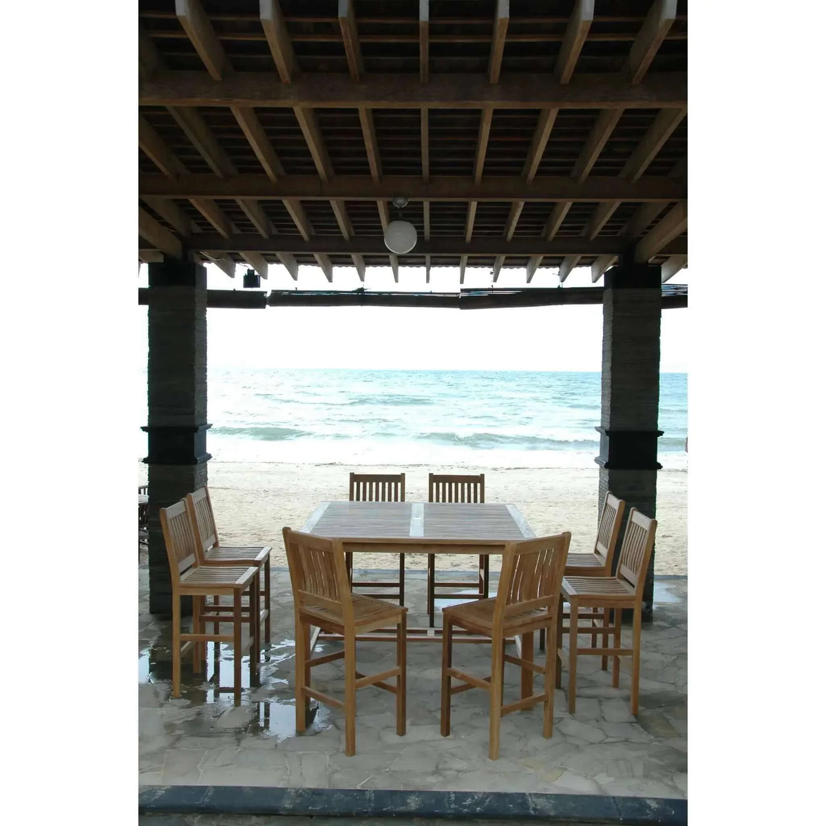 Anderson Teak Windsor Avalon 9-Pieces Square Bar Set