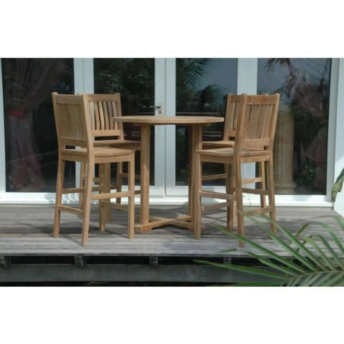 Anderson Teak Bahama Avalon 5-Pieces Round Bar Set