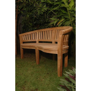 Anderson Teak Curve 3-Seater Bench Extra Thick Wood