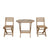 Anderson Teak Chester Alabama 3-Pieces Bistro Set