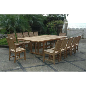 Anderson Teak Sahara Rialto 13-Pieces Rectangular Dining Set