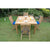 Anderson Teak Windsor Comfort Chair 7-Pieces Folding Dining Set