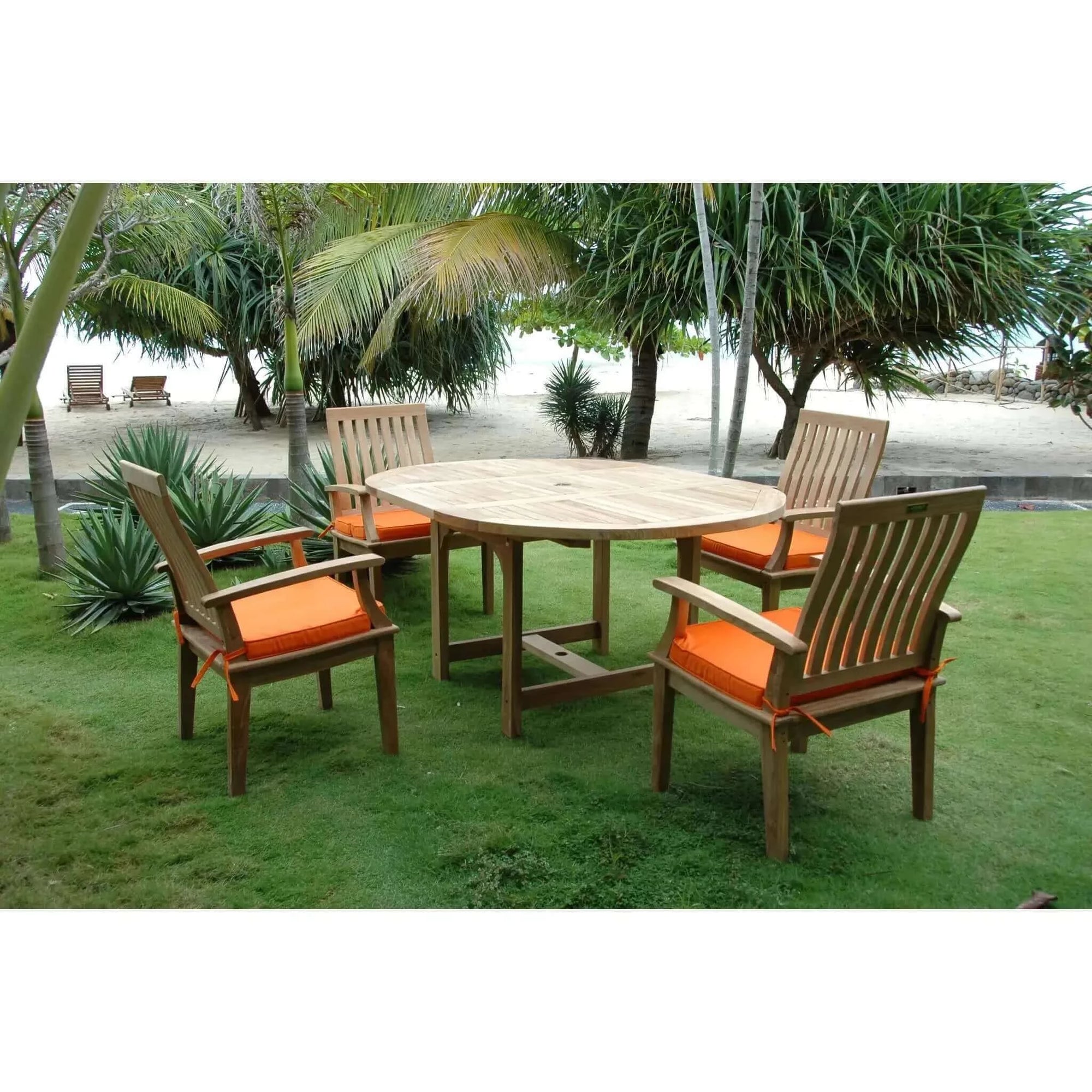 Anderson Teak Bahama Brianna 5-Pieces Extension Dining Set