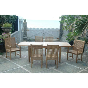 Anderson Teak Bahama Chicago 7-Pieces Dining Set Chair B