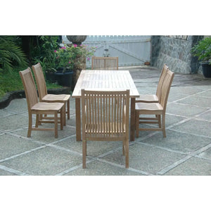 Anderson Teak Bahama Chicago 7-Pieces Dining Set Chair B