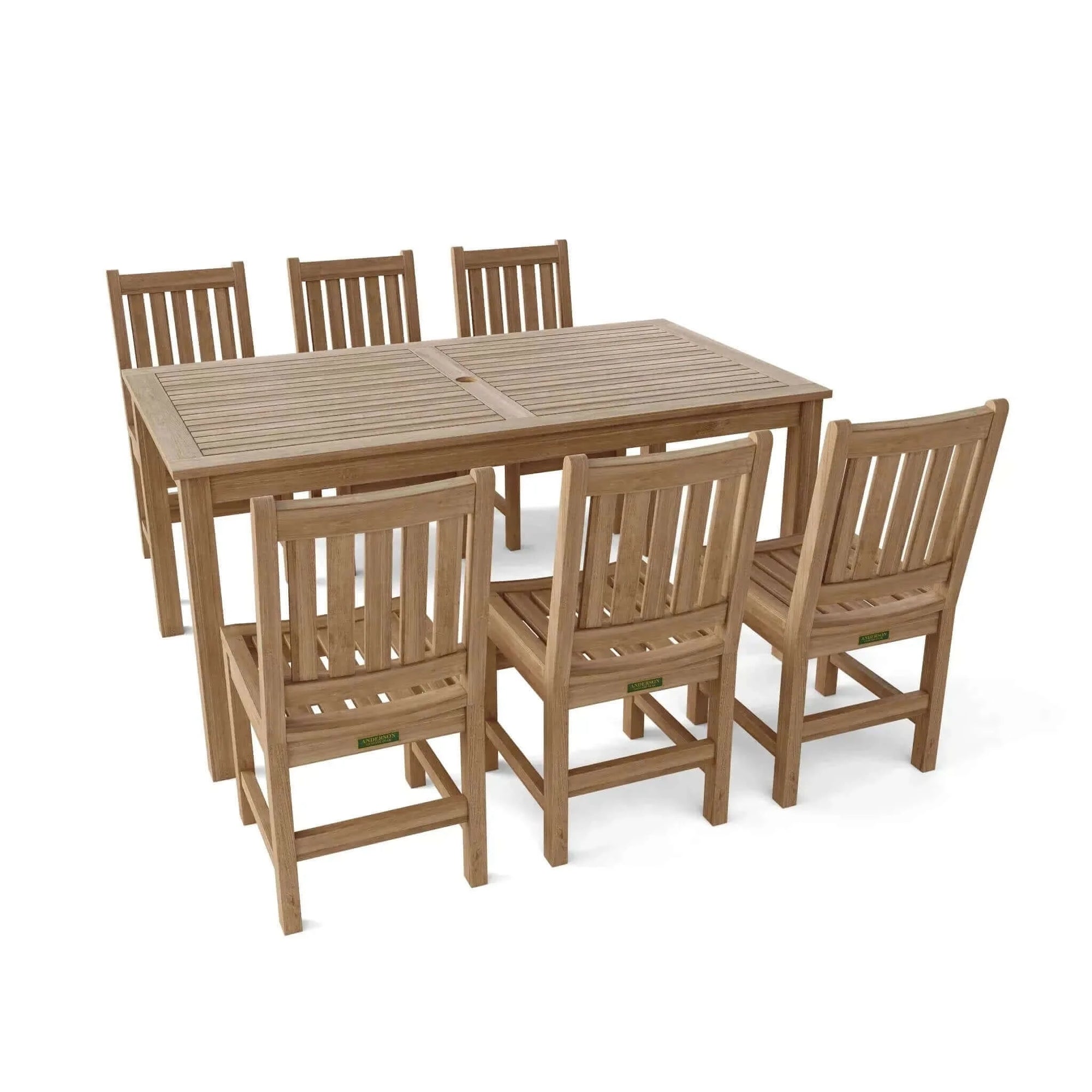 Anderson Teak 7-Pieces Sonoma Rectangular Dining Set