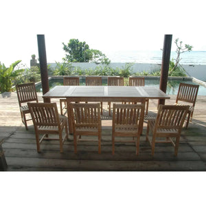 Anderson Teak Bahama Rialto 11-Pieces Rectangular Dining Set