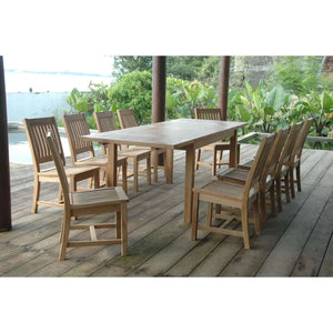 Anderson Teak Bahama Rialto 11-Pieces Rectangular Dining Set