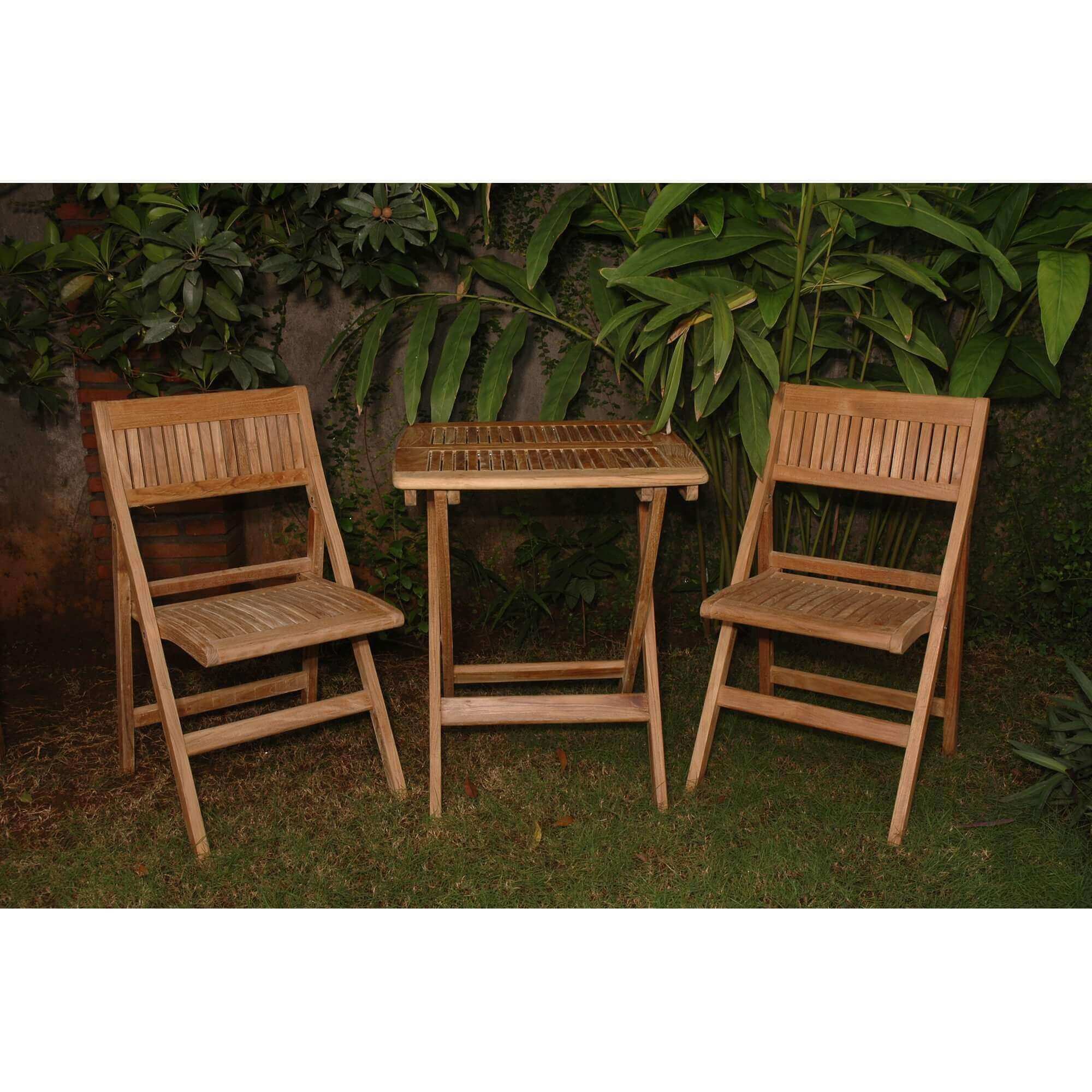 Anderson Teak Windsor 3-Pieces Square Bistro Set